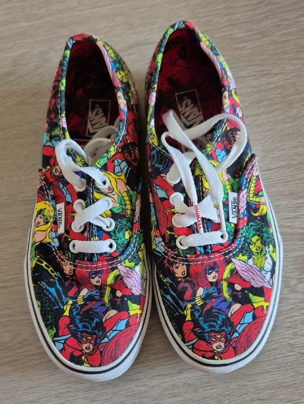 Marvel X Vans Comic Character Low Top Sneakers - Women Heroes *Worn Once*